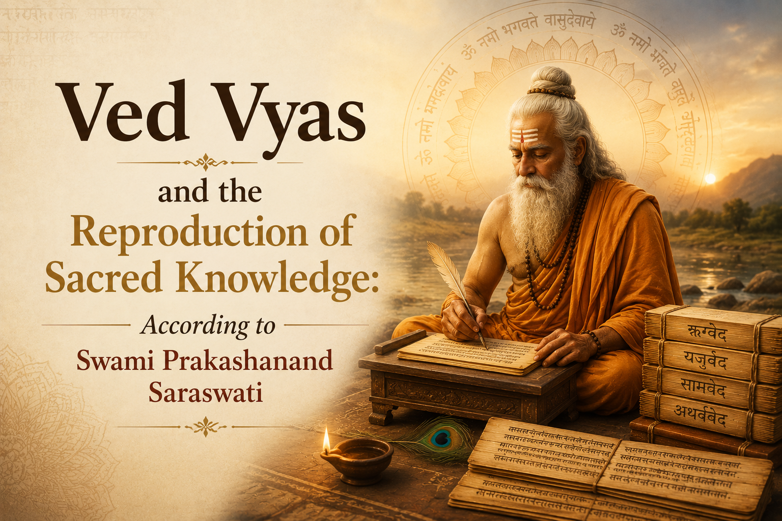 Ved Vyas and the Reproduction of Sacred Knowledge: According to Swami Prakashanand Saraswati